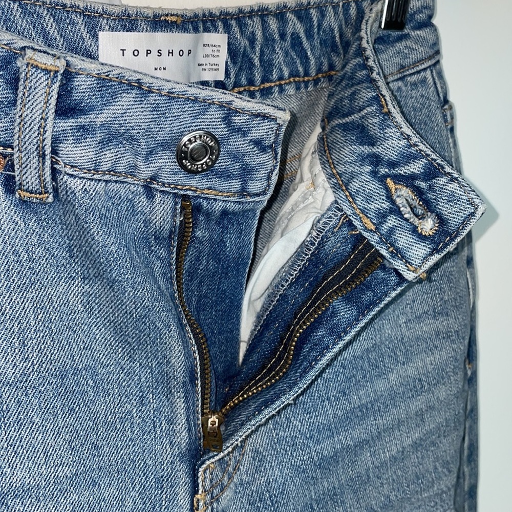 Topshop Ripped Mom Jeans - Picture 7 of 8